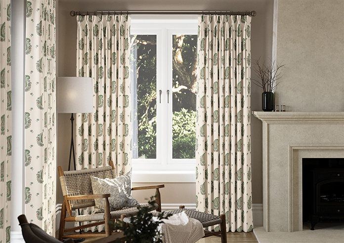 Petal & Block Boothi, Neem - Made to Measure Curtains - Image 3